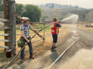 Wildfire training at Historic Hat Creek Ranch